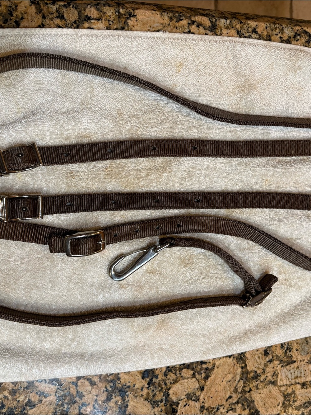 WEAVER equestrian running Martingale horse size Brown nylon like new